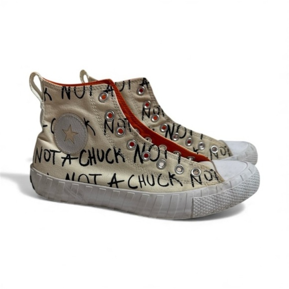 Converse UNT1TL3D 8.5 Shoes Ivory White Not A Chuck High Top Sneakers Streetwear